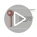Gaiatop Mini Portable Fan, Powerful Hand Fan Cute Design 3 Speed Personal Small Desk Fan With Base, Lightweight Rechargeable Usb Handheld Fan For Girl, Women, Men, Indoor, Outdoor, 15 Cm, Pink